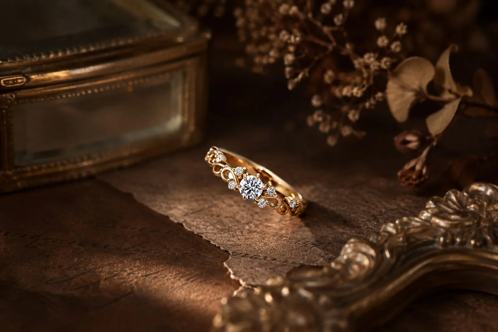 婚約指輪(Engagement Ring)|パヴェオ ショコラ